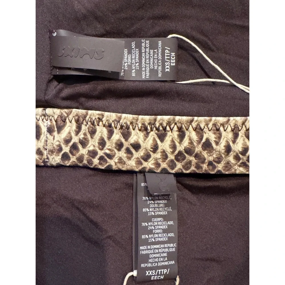 SKIMS Recycled Swim Tank Bikini Set Desert Snake Print XXS*Sold‎ Out*